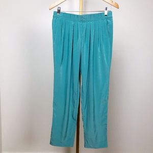 J. Crew Teal Pant pleated waist